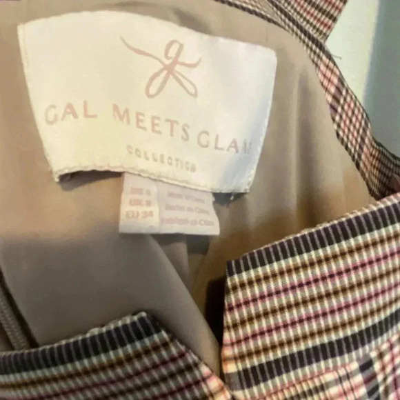 Gal Meets Glam Madison Plaid ButtonFront Sundress Sz 4 - Picture 8 of 8